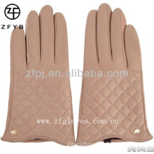 Fashion elegant warm goat skin lady's winter glove